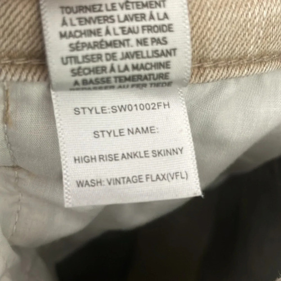 Stonefield Conrad High Rise Ankle Skinny Jean Size 28 x 27 - Picture 5 of 7